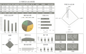 Excel财务大数据分析模板，智能管理公司支出【1112】