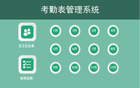EXCEL考勤管理系统：提升员工出勤效率【1045】