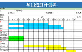 EXCEL项目进度计划表:优化管理,高效协作【1201】