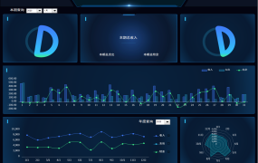 EXCEL财务收支总结分析数据看板：洞悉收支趋势，掌控财务脉搏【1278】