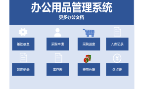 EXCEL办公用品管理系统：智能、高效、便捷！【1316】