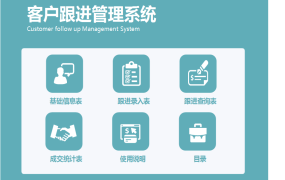 EXCEL客户跟进管理系:记录、查询、统计,实现精细化管理【1334】