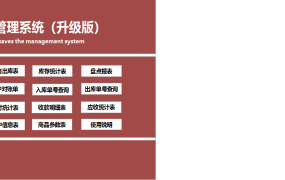 EXCEL进销存管理系统：智能、规范、高效【1326】