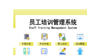 EXCEL员工培训管理系统：提高企业竞争力，提升员工素质必备【1367】