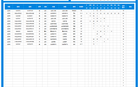 EXCEL服装尺码库存盘点登记表模板：统计、查询一应俱全【1379】
