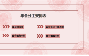 EXCEL年会分工安排表：确保顺利进行与高效组织【1460】