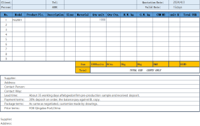 报价单excel模板49