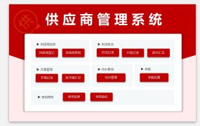 供应商管理系统(查询、应付、开票、计划管理)excel模板【10356】
