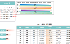 工程进度计划表excel模板【10551】