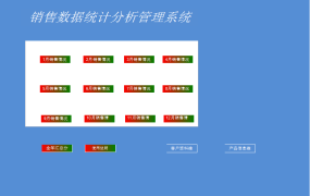 销售数据统计分析管理excel系统【10606】