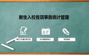 【教育教学】Excel新生入校事务统计表，自动未办理事项分类显示，一表多用
