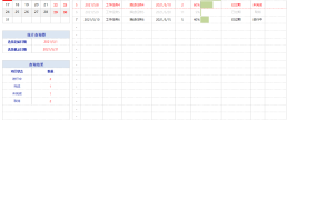 Excel工作动计划动态更新表,万年历进度显示,一表万能套用