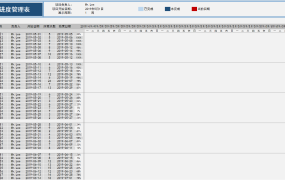 超实用Excel全函数甘特图模板,万年历设计,当前进度日历显示