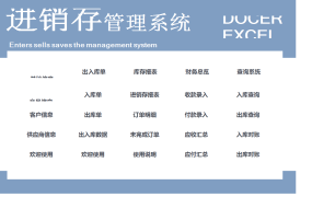 【进销存】全自动进销存管理系统,VBA光速汇总查询,不设密码拿来就用