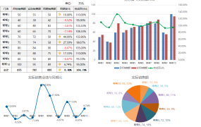超实用销售业绩分析图表,可视化图标集展示,一键变色不加班