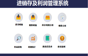超实用全自动进销存系统,库存预警销量排名,复杂工作躺着做