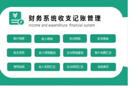 Excel财务收支管理表，汇总查询自动统算，图表展示一键操作