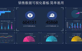 Excel销售数据分析可视化报表，动态图表多图联动，快捷简单