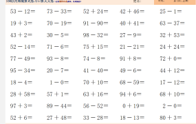 Excel100以内加减练习题，随机出题，完整版式，家长老师神器
