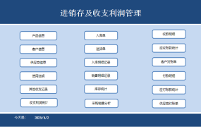 【进销存】Excel进销存级收支利润管理套表，弹窗式操作，自动汇总分析