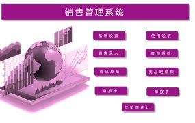 Excel模板：销售管理系统，VBA弹窗凭证记账，自带图表分析【10813】