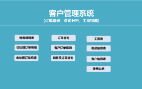 Excel模版：客户管理系统，销售订单、工资提成、信息查询【11437】