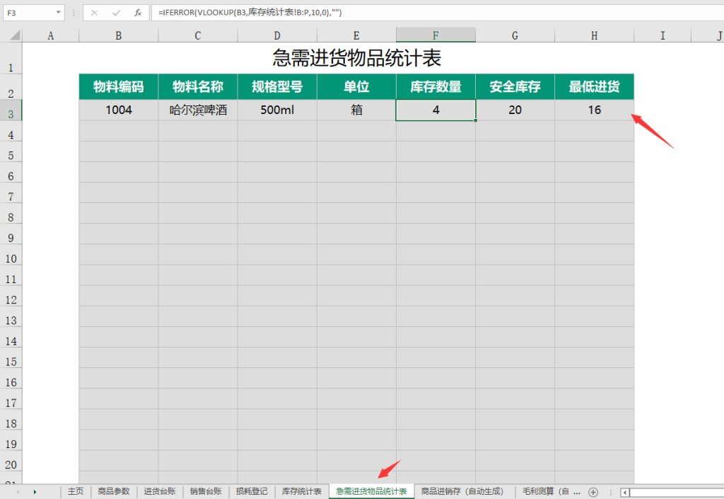 Excel全函数进销存管理系统，自动库存利润统计，图表展示超实用