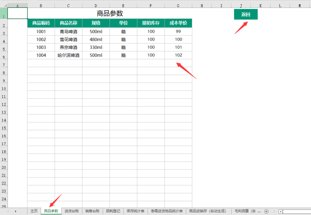 Excel全函数进销存管理系统，自动库存利润统计，图表展示超实用
