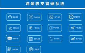 Excel模版：购销管理系统，VBA弹窗操作，收付报表一体【11106】